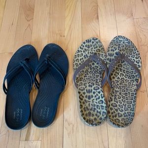 Crocs Feminine Flop-flops size 9